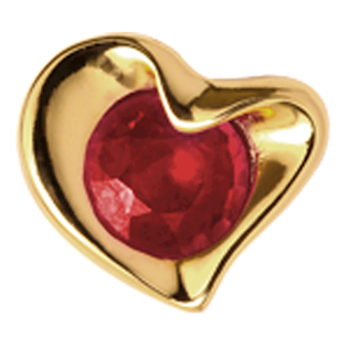 650-G02Garnet , Christina Collect Ruby Heart Ringe
